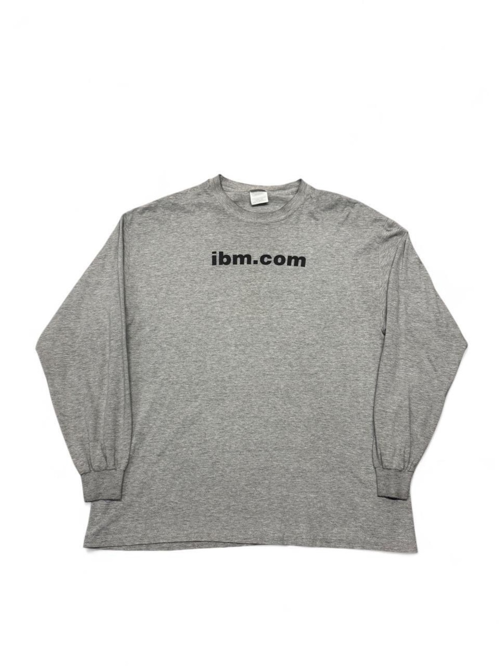 Vintage 90s IBM computer software promo tee long sleeve grey XL men double sided